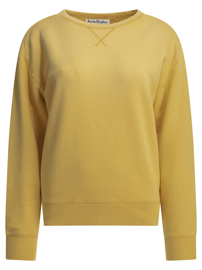 Acne Studios Acne Studios Organic Cotton Sweatshirt Yellow Women - World Class Fashion