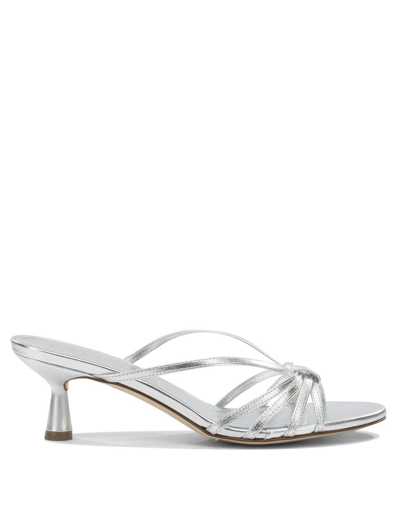 Aeyde Aeyde Abby Heeled Sandals Silver Women - World Class Fashion