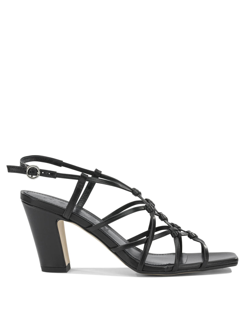 Aeyde Aeyde Acacia 75mm Heeled Sandals Black - World Class Fashion