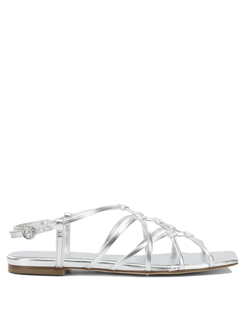 Aeyde Aeyde Anisa Low Sandals Silver Women - World Class Fashion