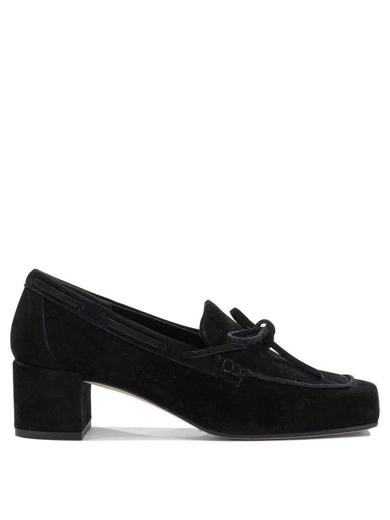 Aeyde Aeyde Grenncow Suede Leather Black Women Loafers - World Class Fashion