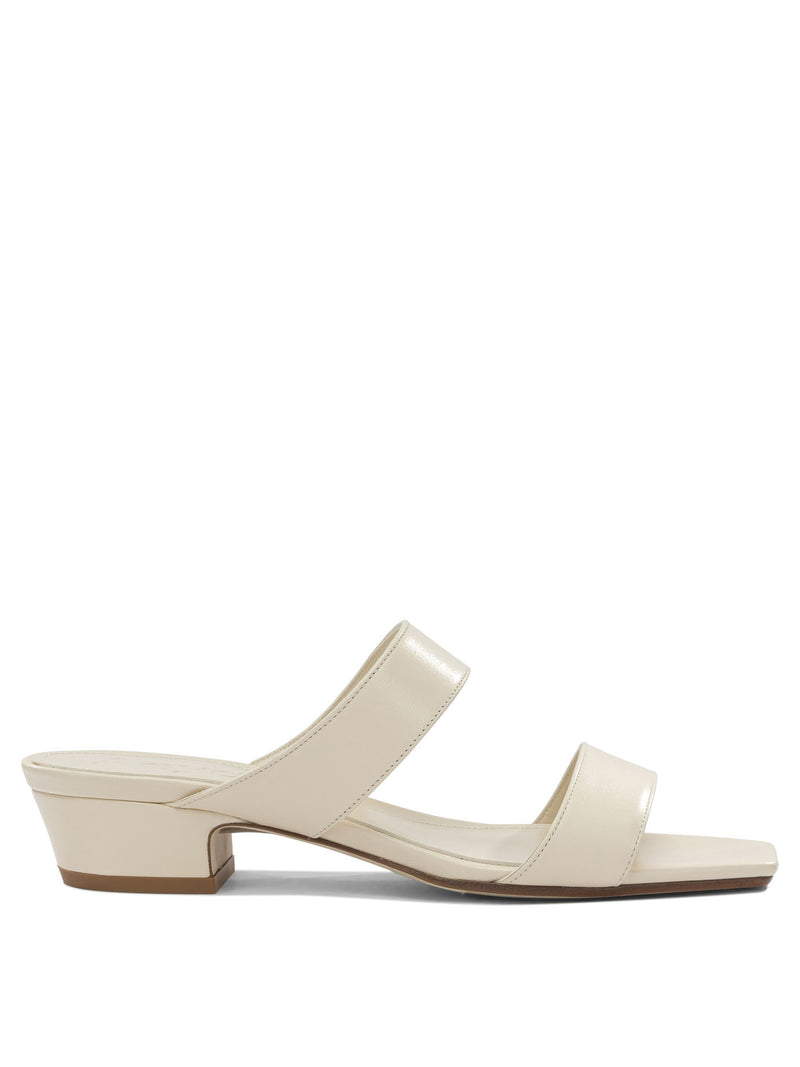 Aeyde Aeyde Kemi Heeled Sandals White Nappa Leather - World Class Fashion