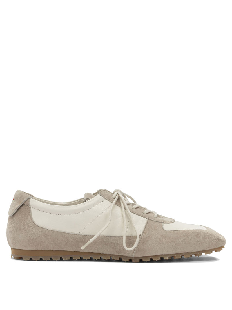 Aeyde Zapatillas Aeyde Uma de ante color arena cremosa - World Class Fashion
