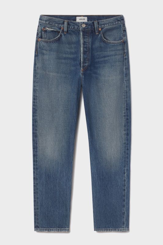 Agolde Agolde Mid Rise Loose Fit Jeans Blue Women - World Class Fashion