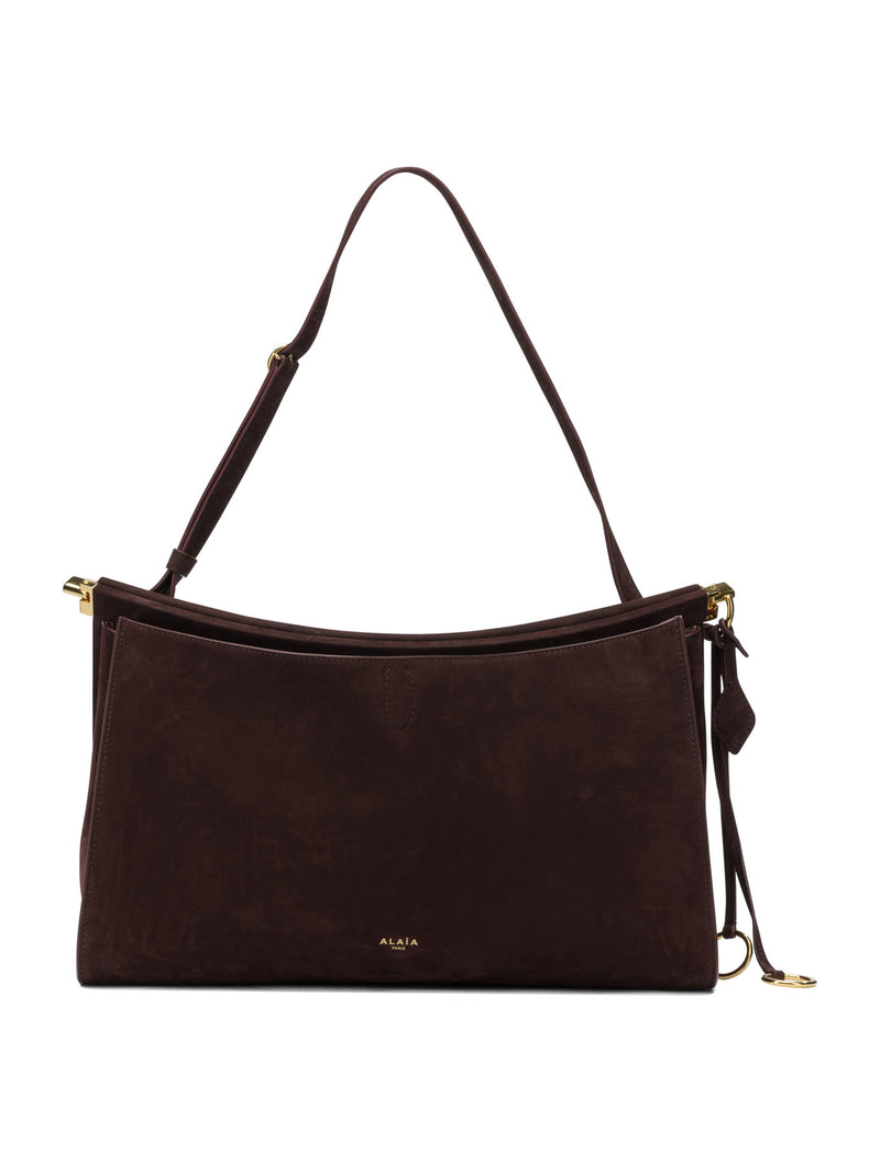 Alaia Bolso de hombro Alaïa Le Click Pocket 35 mediano burdeos - World Class Fashion