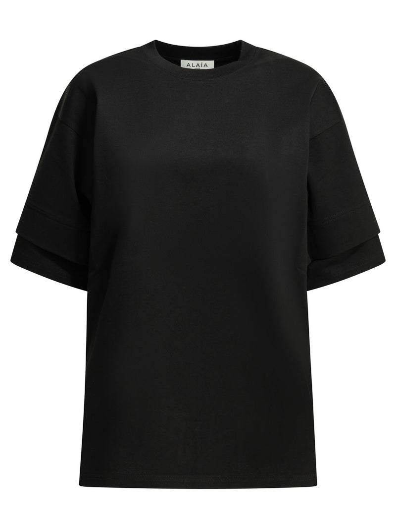 Alaia Alaïa Crew-Neck T-Shirt Black Women - World Class Fashion