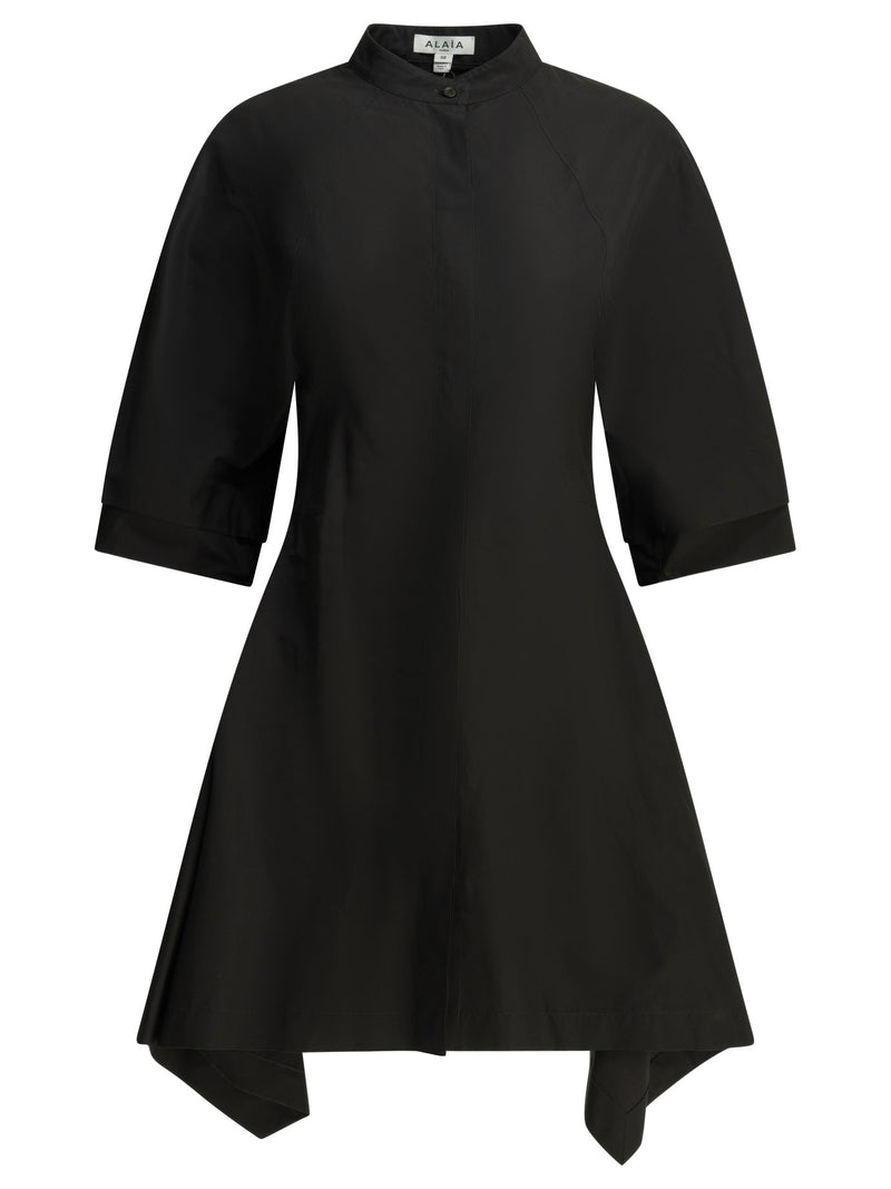 Alaia Alaïa Vestido tipo camisón corto negro para mujer - World Class Fashion
