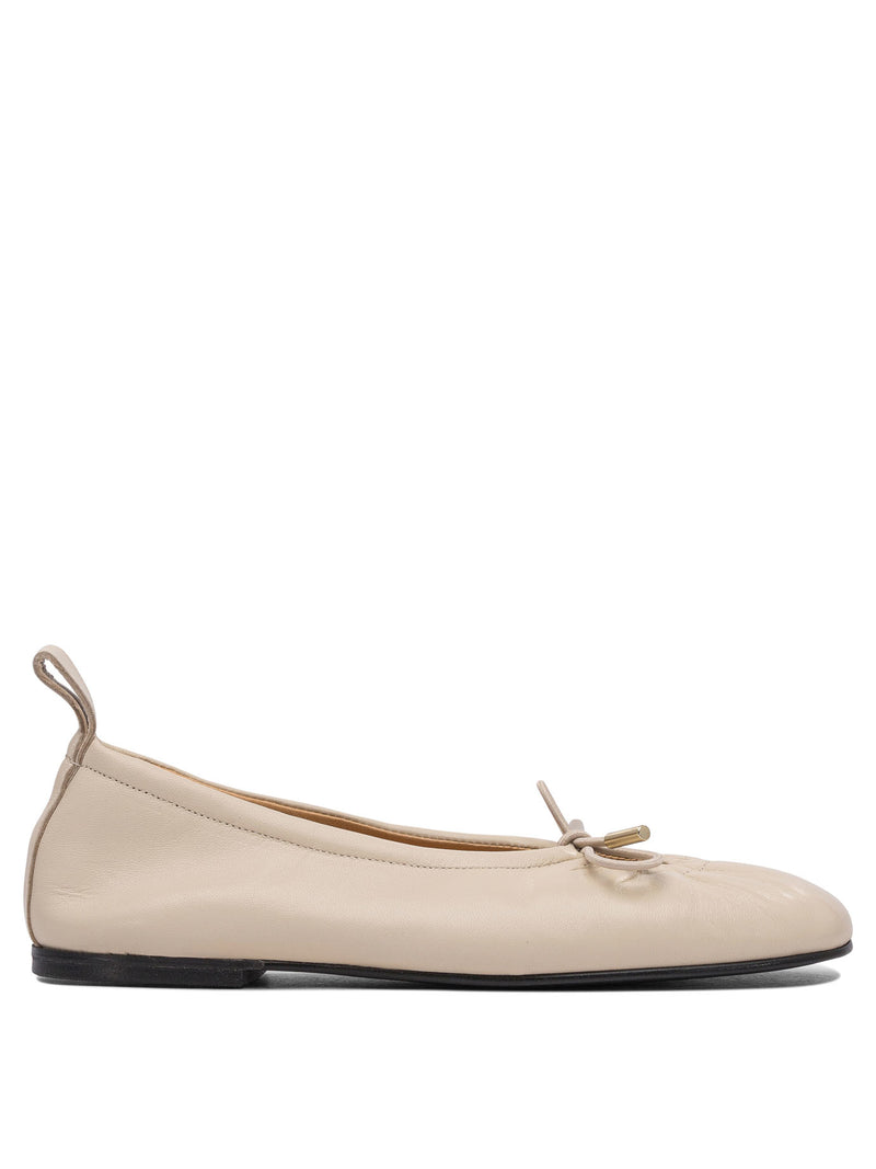 Alohas Alohas Rosalind Leather Ballet Flats White - World Class Fashion