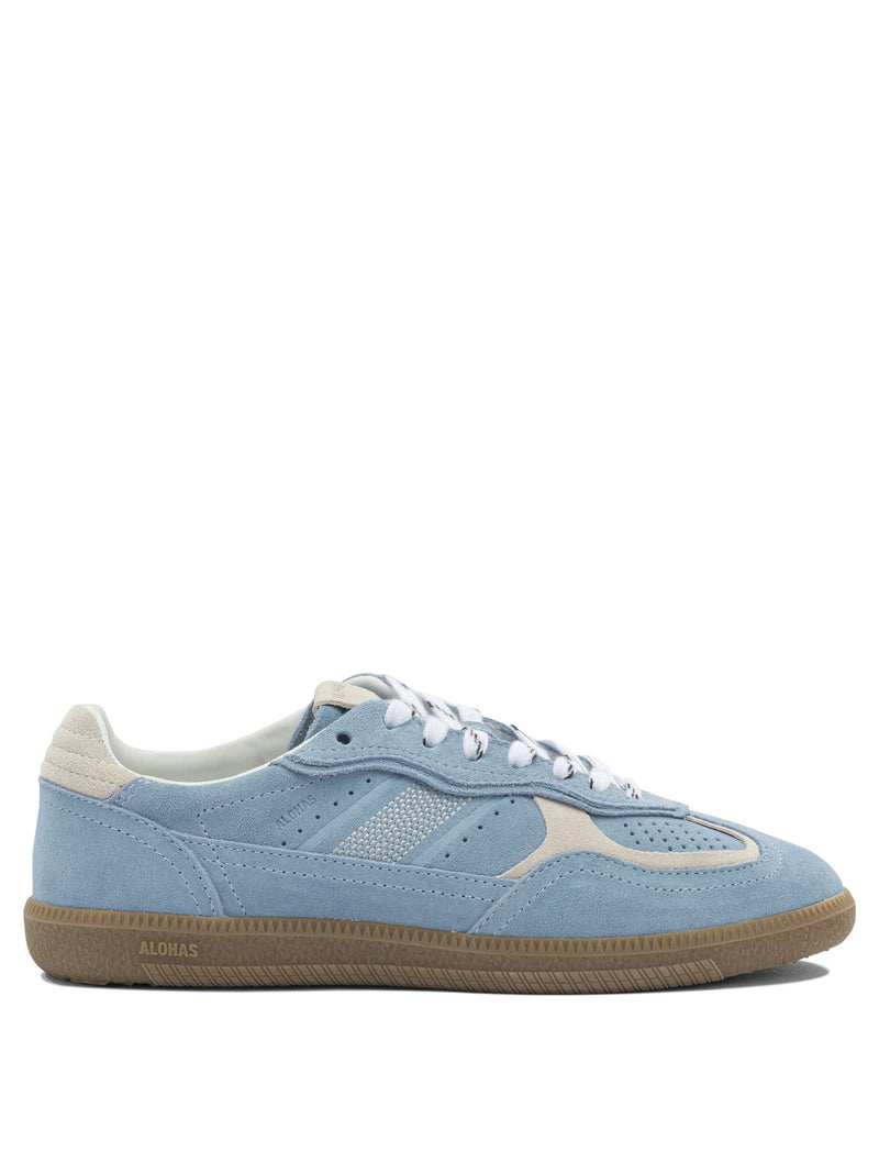 Alohas Alohas Zapatillas de Ante de Vacuno Azul Claro para Mujer - World Class Fashion