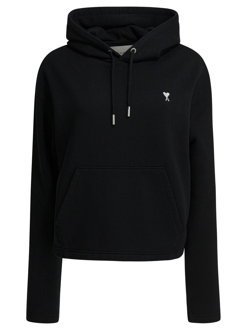 AMI Paris AMI Paris Cotton Sweatshirt Black Women - World Class Fashion