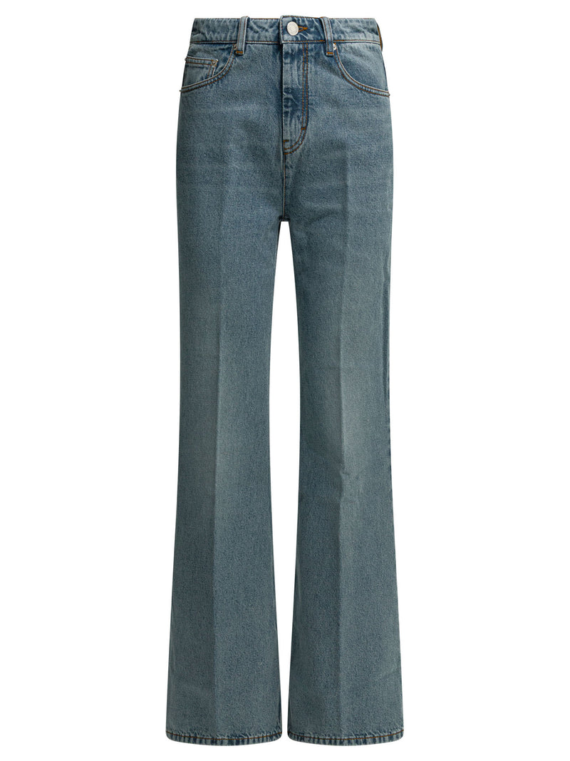 AMI Paris AMI Paris Flared Jeans Light Blue Women - World Class Fashion