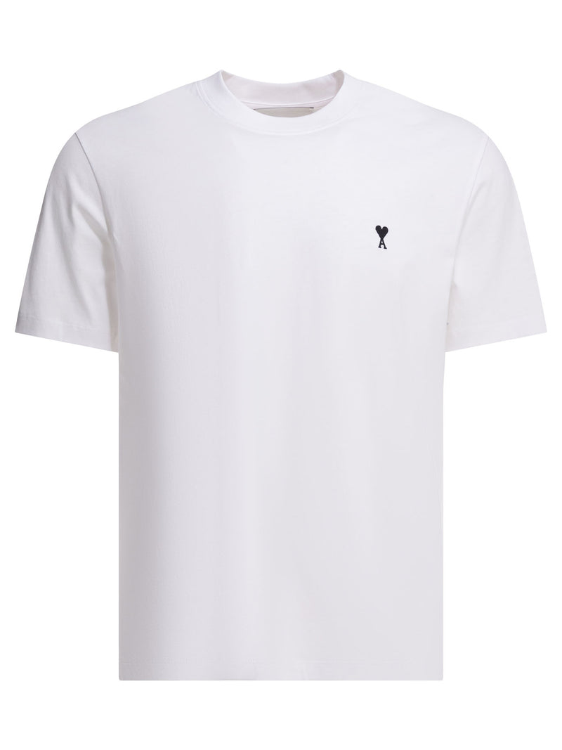 AMI Paris AMI Paris Ami De Coeur Crew-neck T-shirt White - World Class Fashion