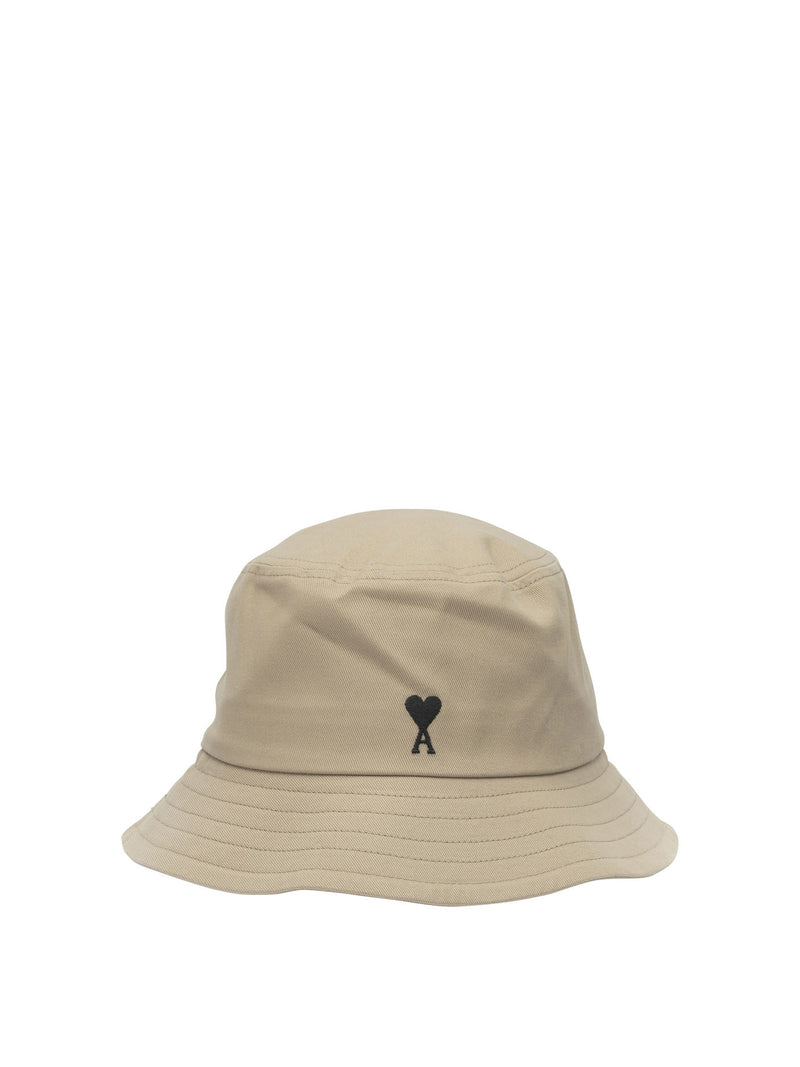 AMI Paris AMI Paris Cotton Bucket Hat Beige Women - World Class Fashion