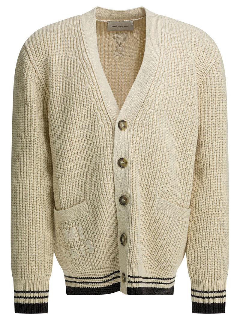 AMI Paris AMI Paris Prendas de punto para hombre Blancas - World Class Fashion