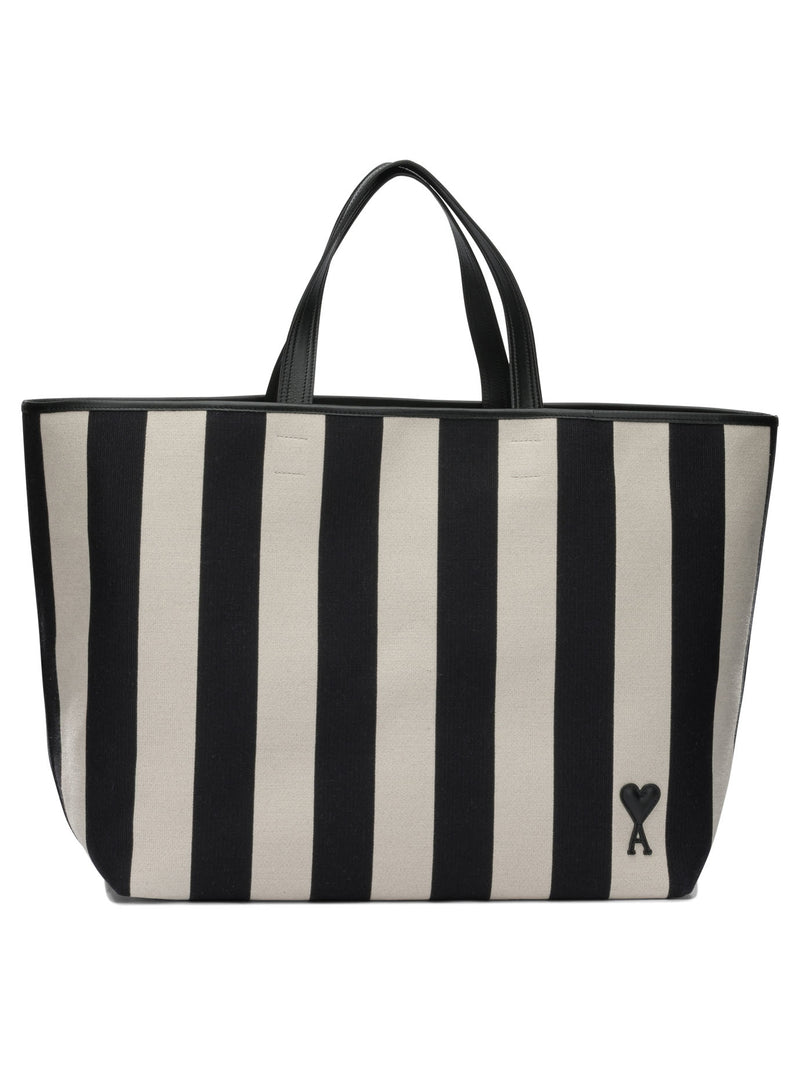 AMI Paris AMI Paris Ami De Coeur Bolso de Hombro Mediano Negro - World Class Fashion