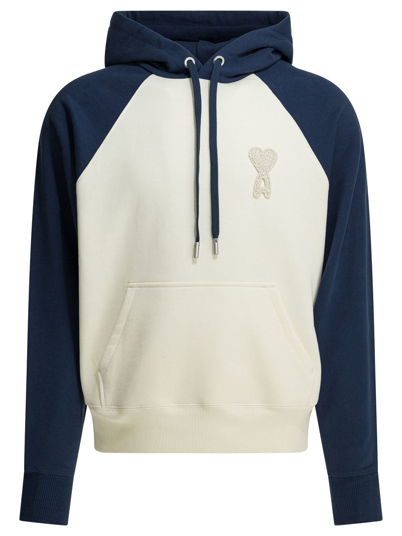 AMI Paris Sudadera con capucha Ami De Coeur de AMI Paris en blanco - World Class Fashion