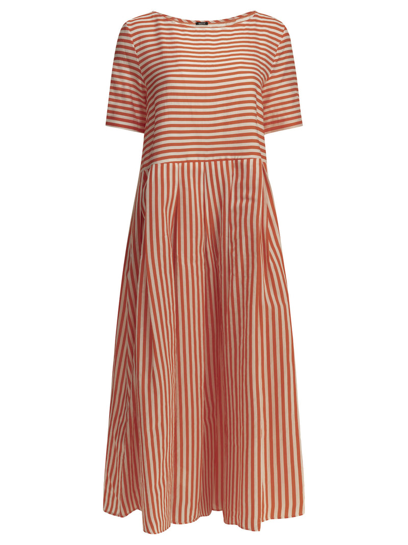 Apuntob Apuntob Cotton Silk Dress Red Women - World Class Fashion