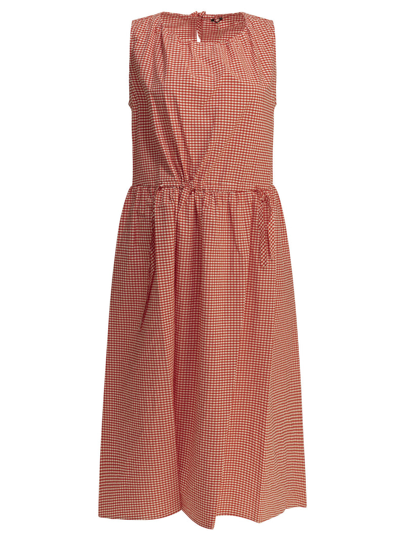 Apuntob Apuntob Red Cotton Women Dress - World Class Fashion