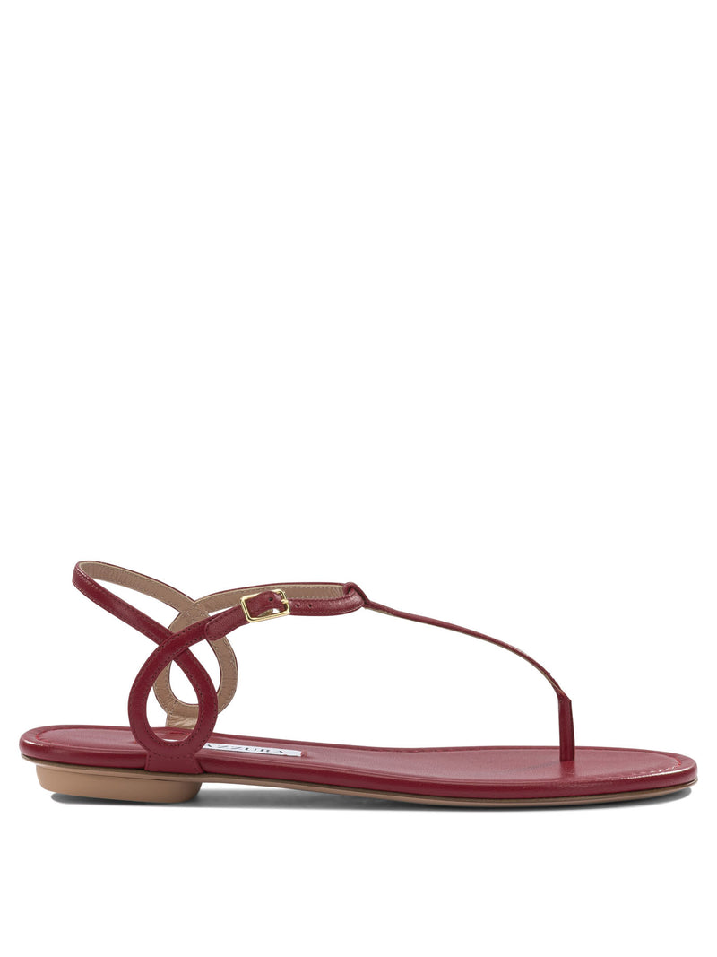 Aquazzura Aquazzura Almost Bare Red Leather Women Sandals - World Class Fashion