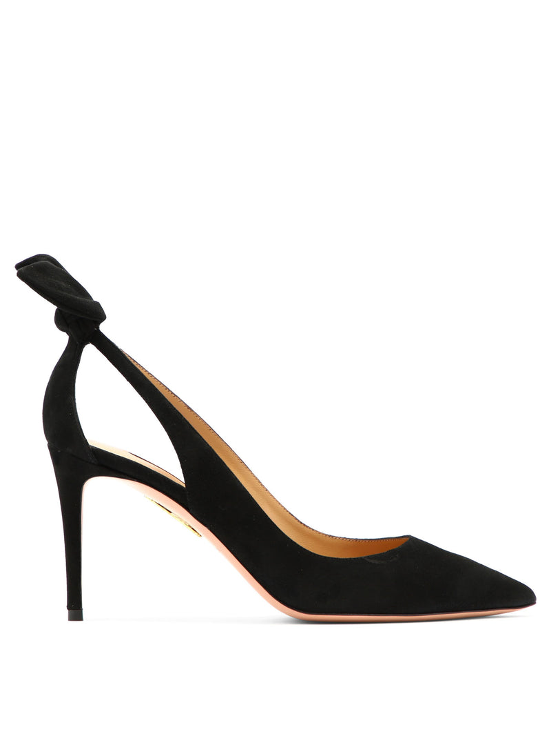 Aquazzura Zapatos de Tacón Bow Tie 85mm Aquazzura Negros para Mujer - World Class Fashion