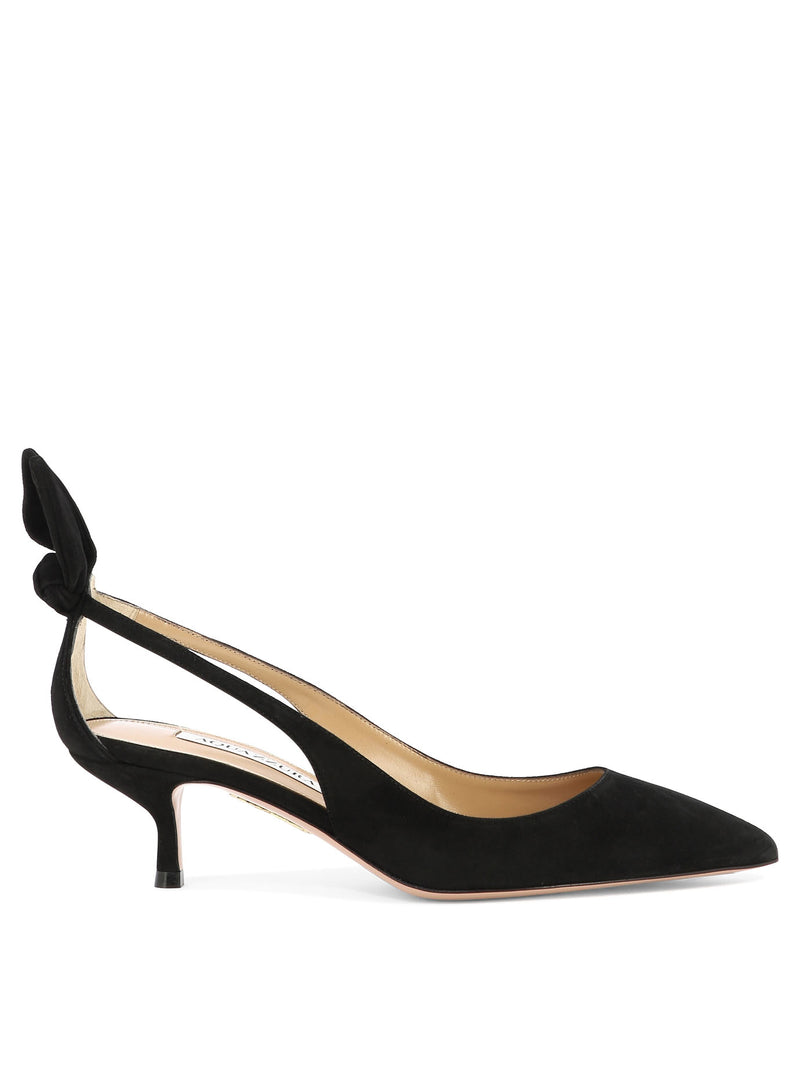 Aquazzura Aquazzura Bow Tie Pump 50mm Black Women - World Class Fashion