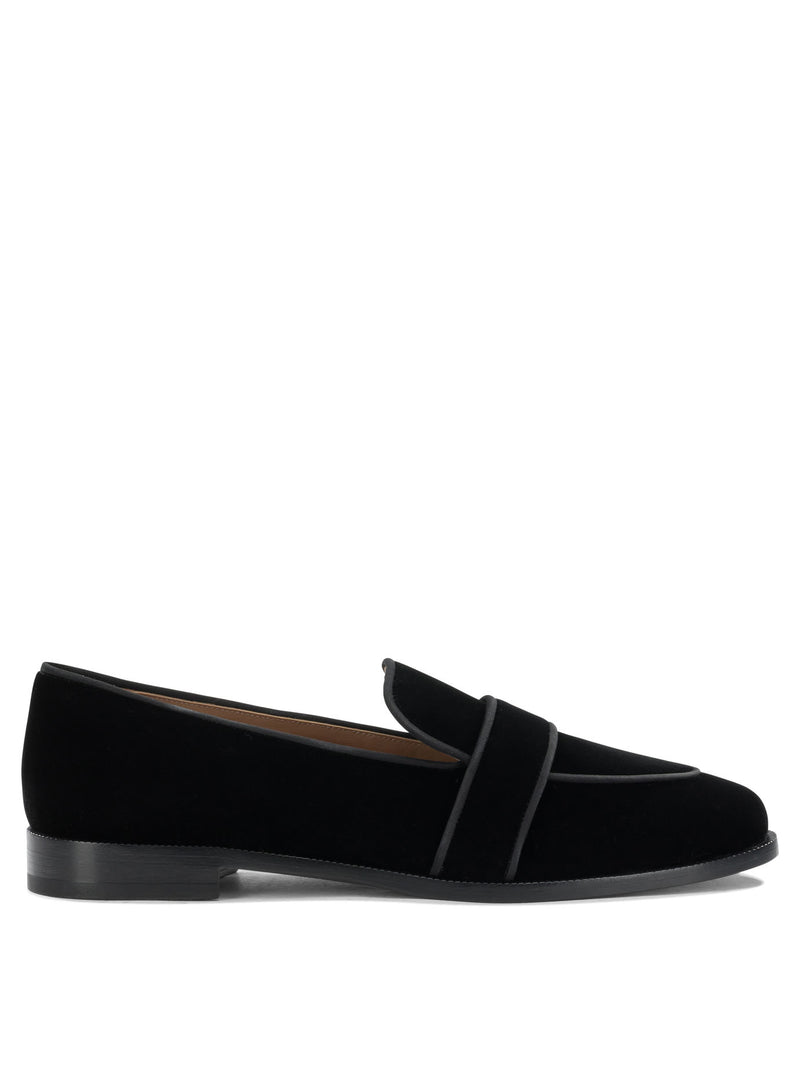 Aquazzura Aquazzura Women's Black Suede Loafers - World Class Fashion