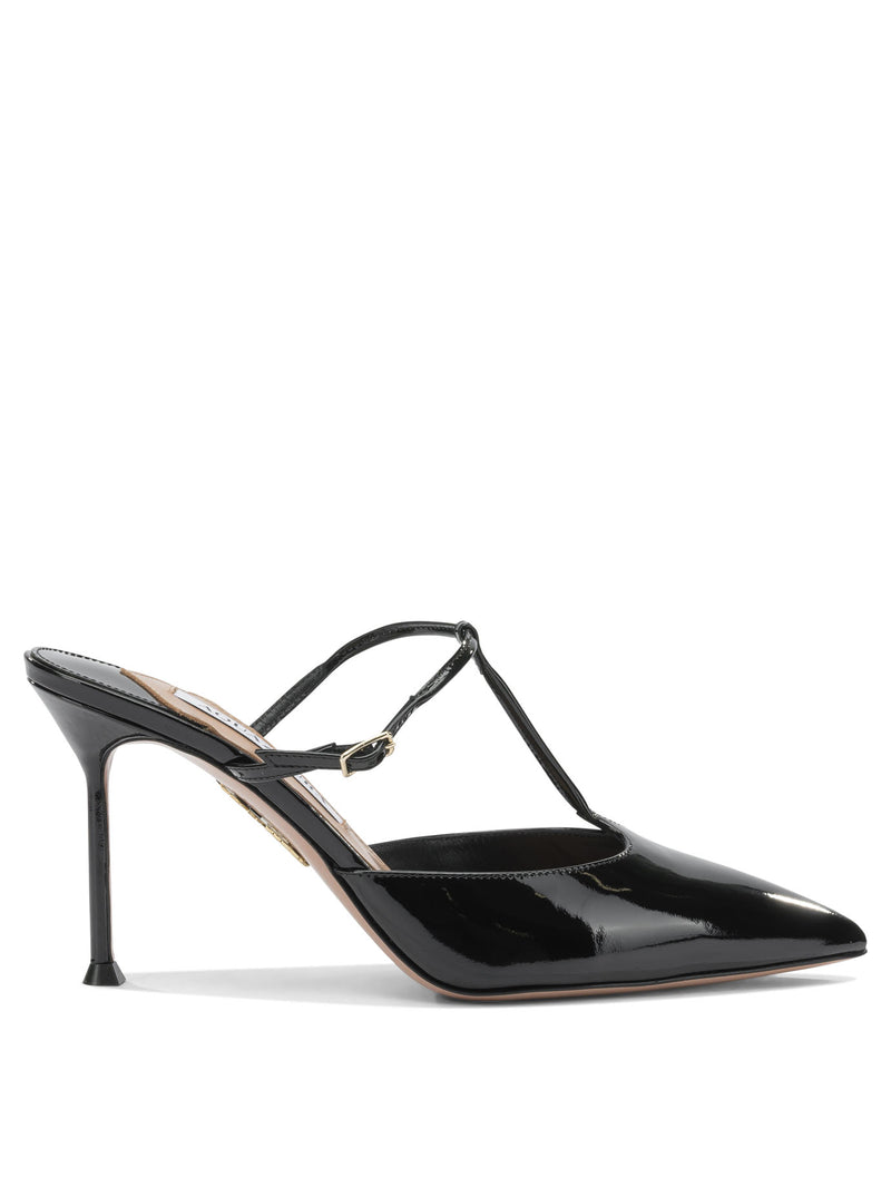 Aquazzura Mules Aquazzura Sorbonne de 85 mm para mujer de color negro - World Class Fashion