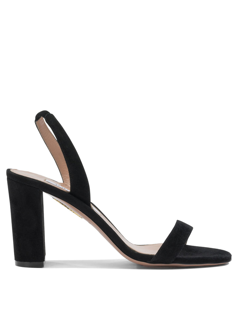 Aquazzura Aquazzura So Nude Block 85mm Heeled Sandals Black - World Class Fashion
