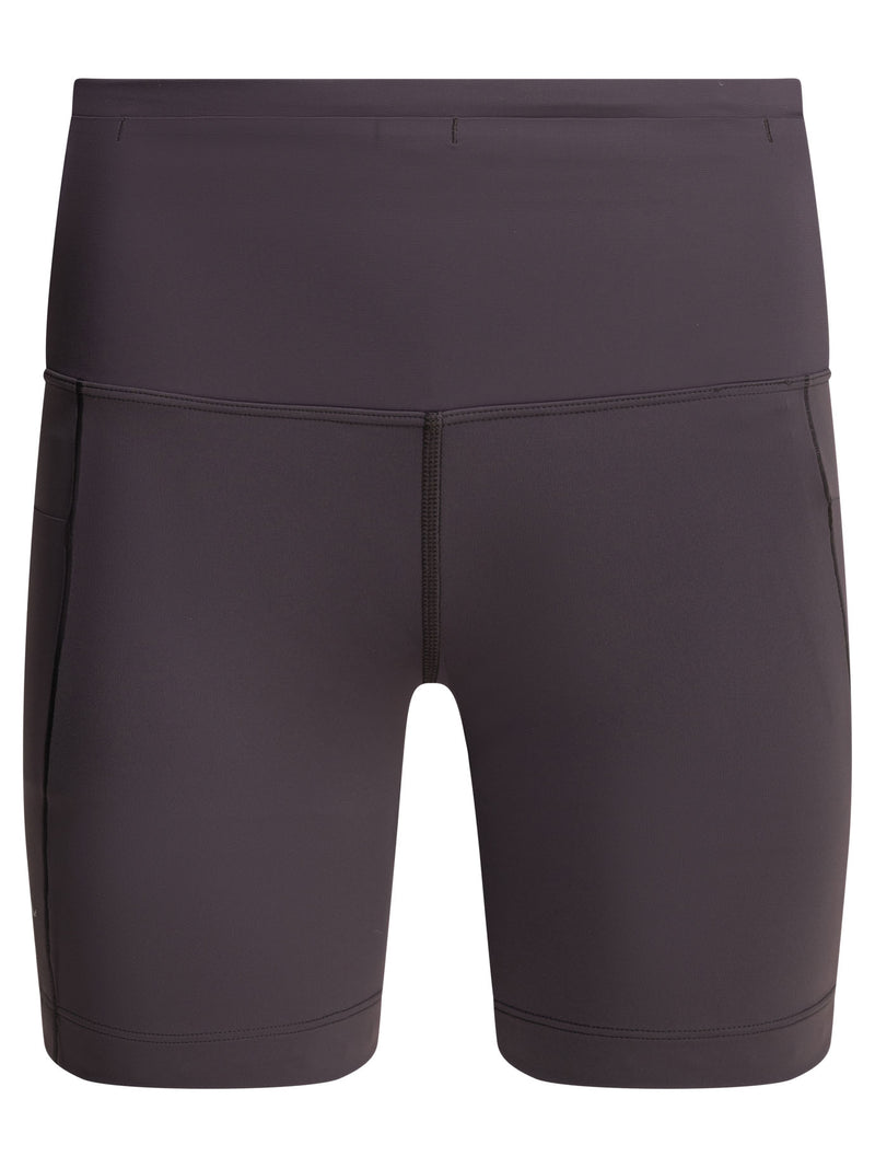Arc'teryx Pantalones cortos de mujer Arc'teryx Essent de tiro alto, color morado - World Class Fashion