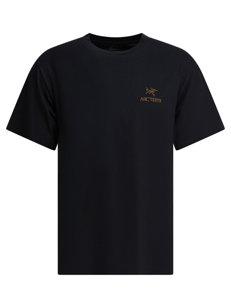 Arc'teryx Camiseta Arc'teryx Bird Word de cuello redondo Negra - World Class Fashion