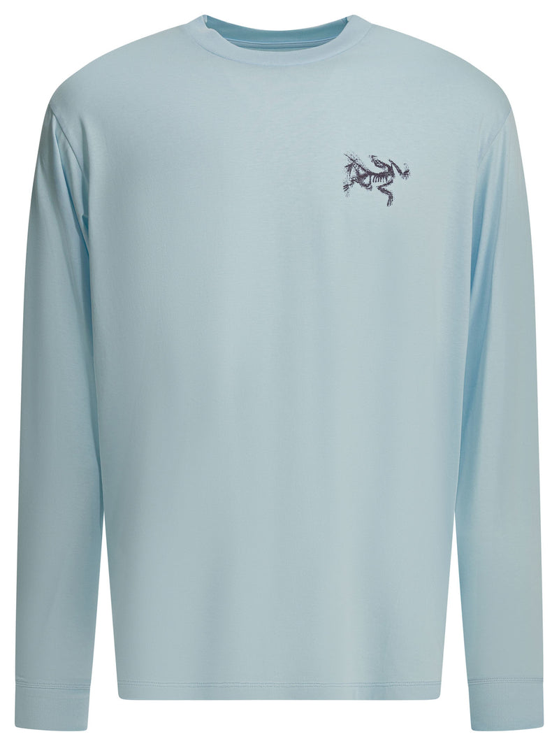 Arc'teryx Camiseta con cuello redondo Arc'teryx Kragg SL azul claro - World Class Fashion