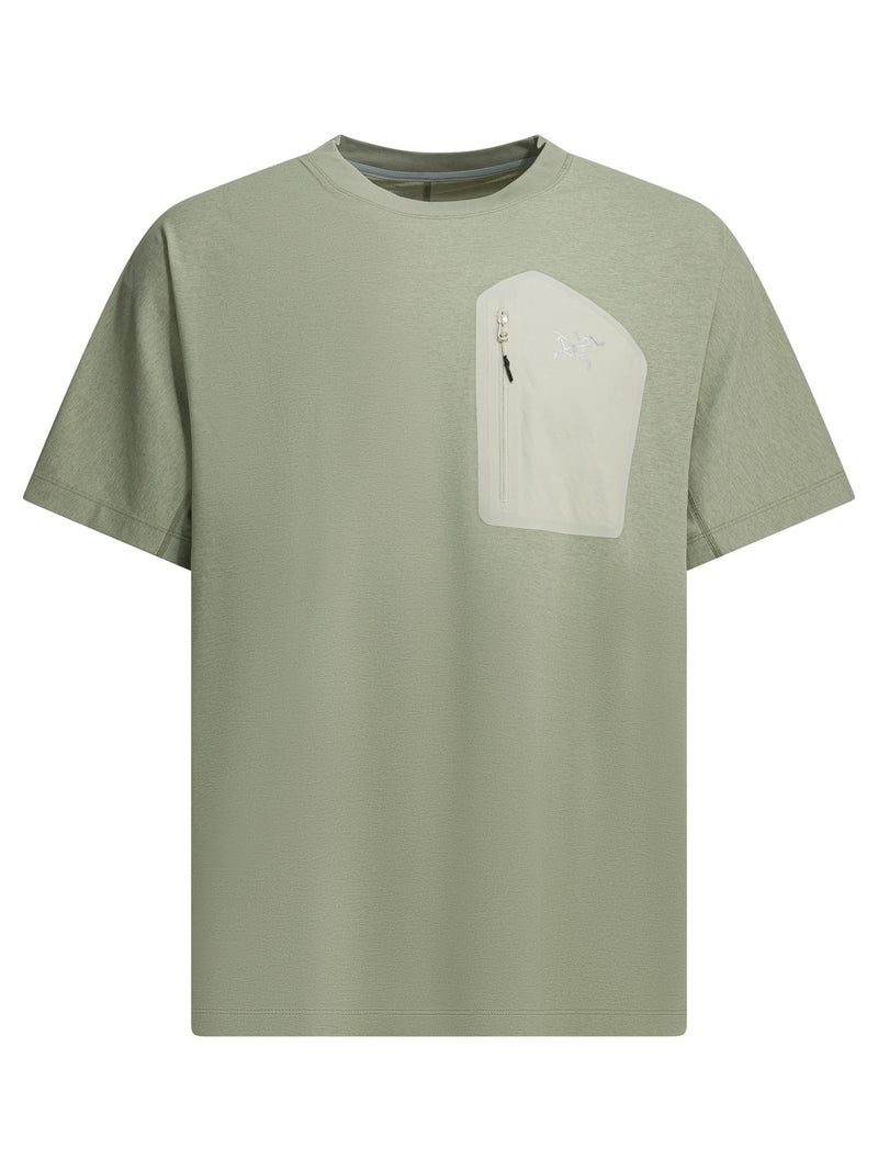 Arc'teryx Camiseta de cuello redondo Arc'teryx verde para hombre - World Class Fashion