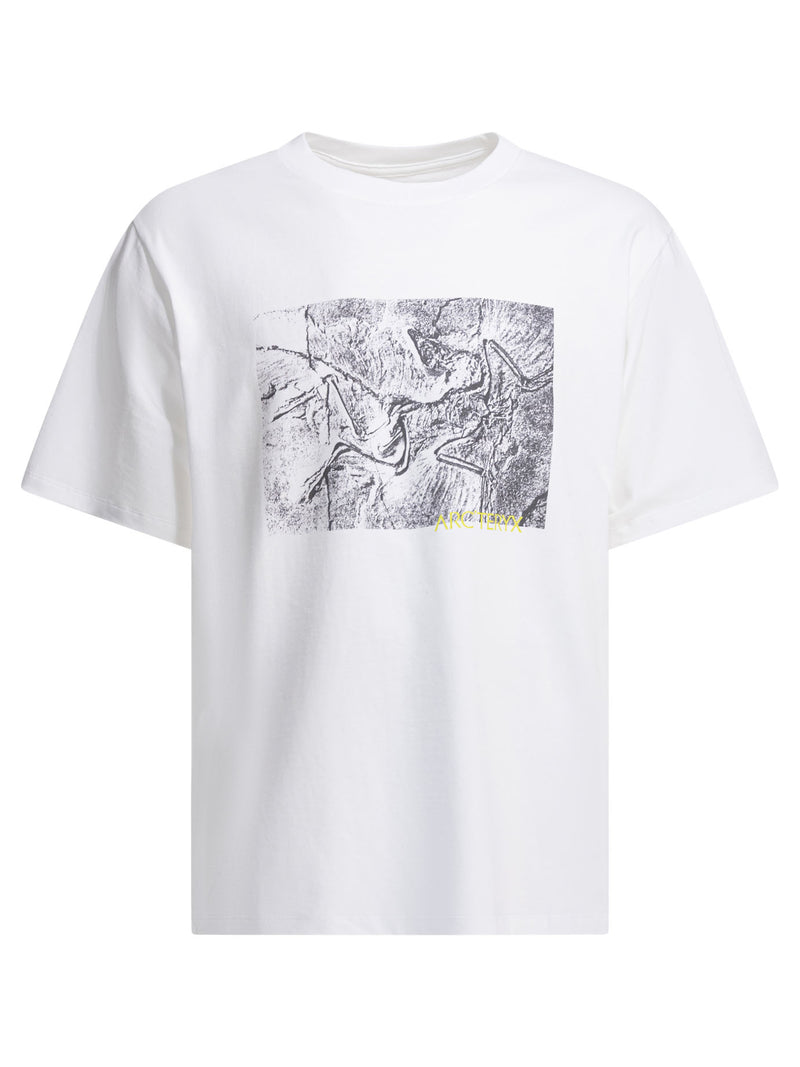 Arc'Teryx Camiseta Arc'Teryx Kragg Cotton Lithographica Blanca - World Class Fashion