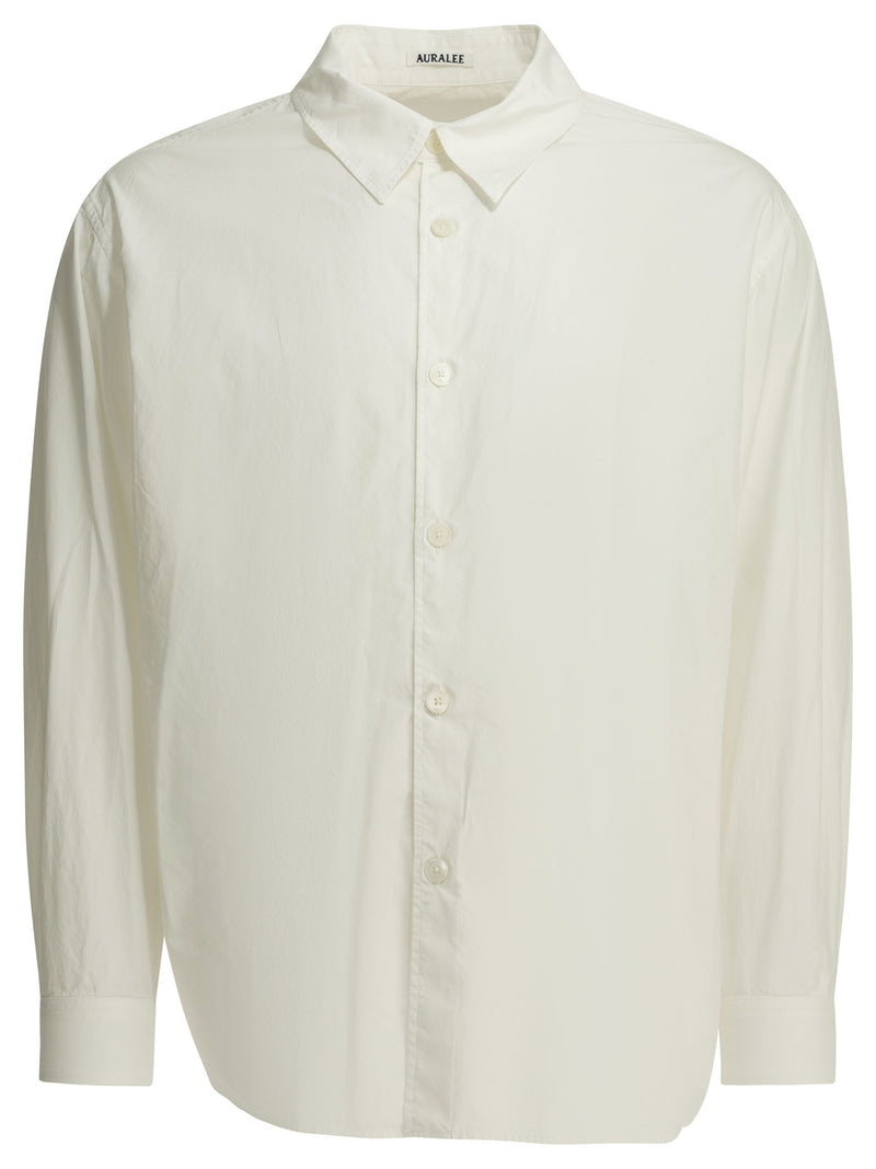 Auralee Auralee Finx Casual Shirt White Men - World Class Fashion