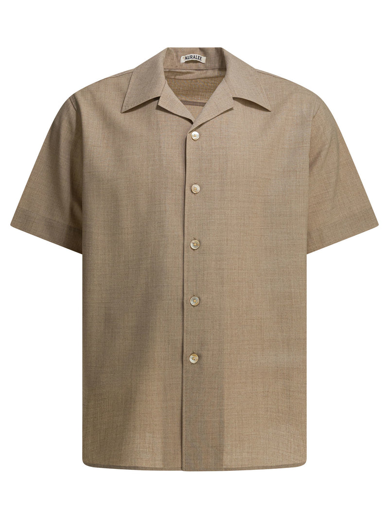 Auralee Auralee Summer Twist Casual Shirt Beige - World Class Fashion