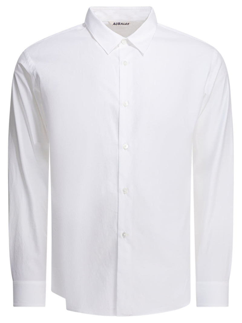 Auralee Auralee Finx Twill Formal Shirt White - World Class Fashion