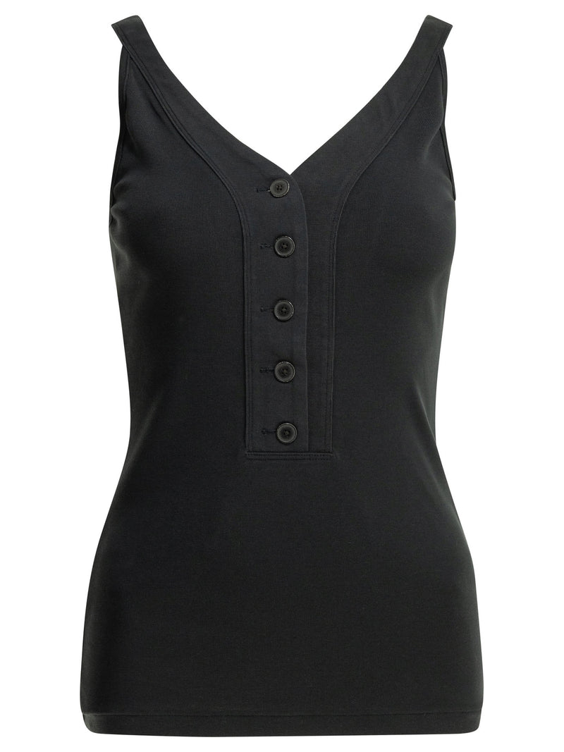 Auralee Auralee Organic Cotton Tank Top Dark Navy - World Class Fashion
