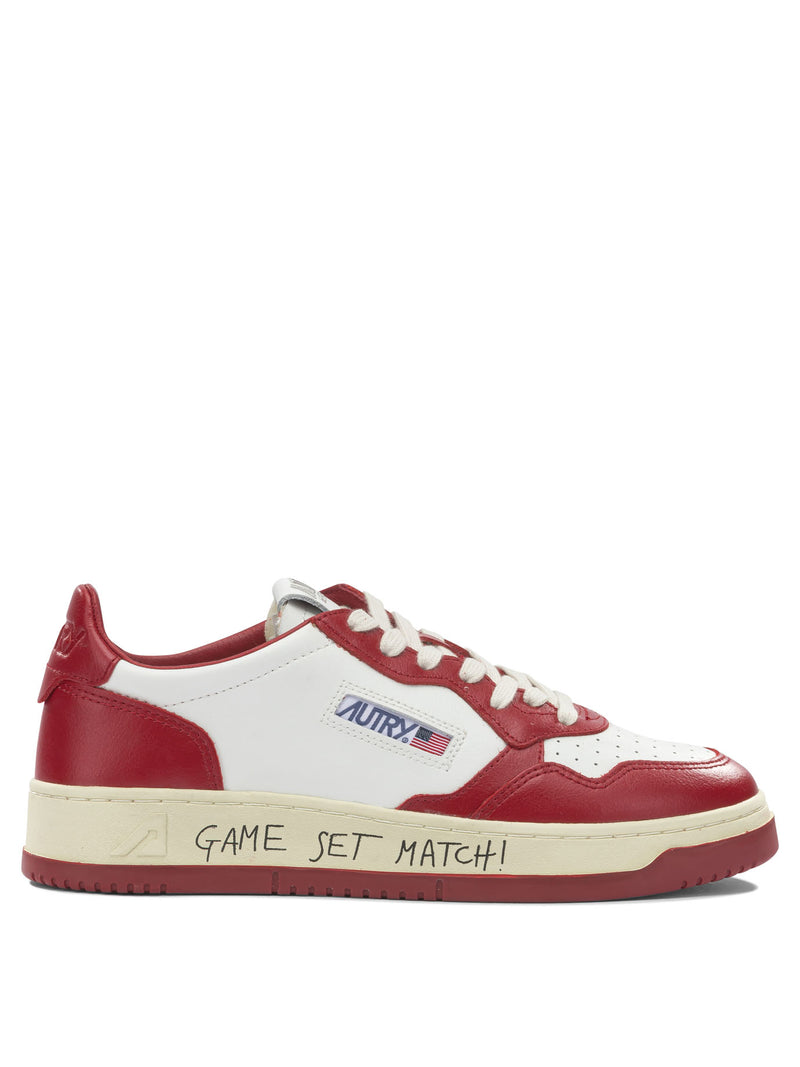 Autry Zapatillas bajas Autry Medalist para hombre, color rojo - World Class Fashion