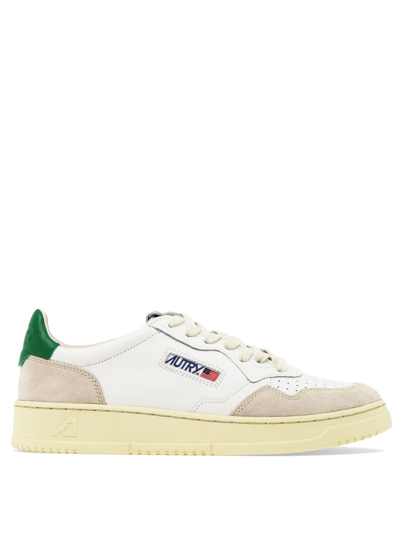 Autry Autry Medalist Low Top Sneakers Beige Men - World Class Fashion