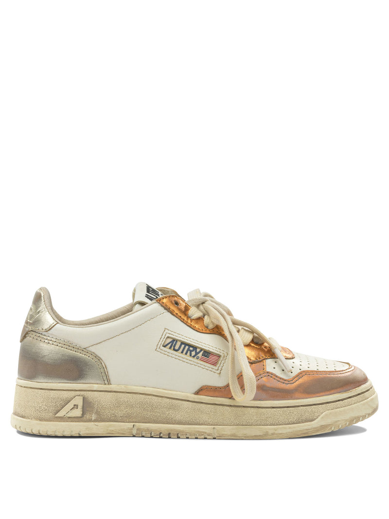 Autry Autry Medalist Low Zapatillas Súper Vintage Naranjas - World Class Fashion