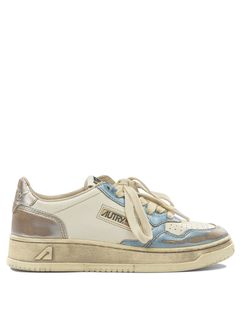 Autry Zapatillas Autry Medalist Low Super Vintage Azul Claro - World Class Fashion