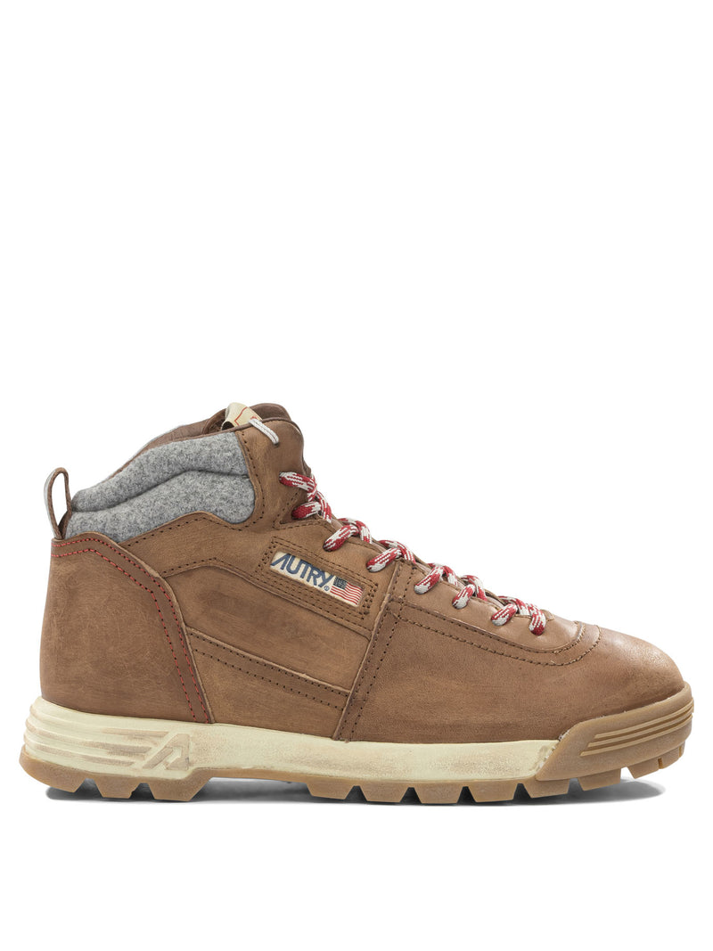 Autry Autry Malga Combat Boots Brown Women - World Class Fashion