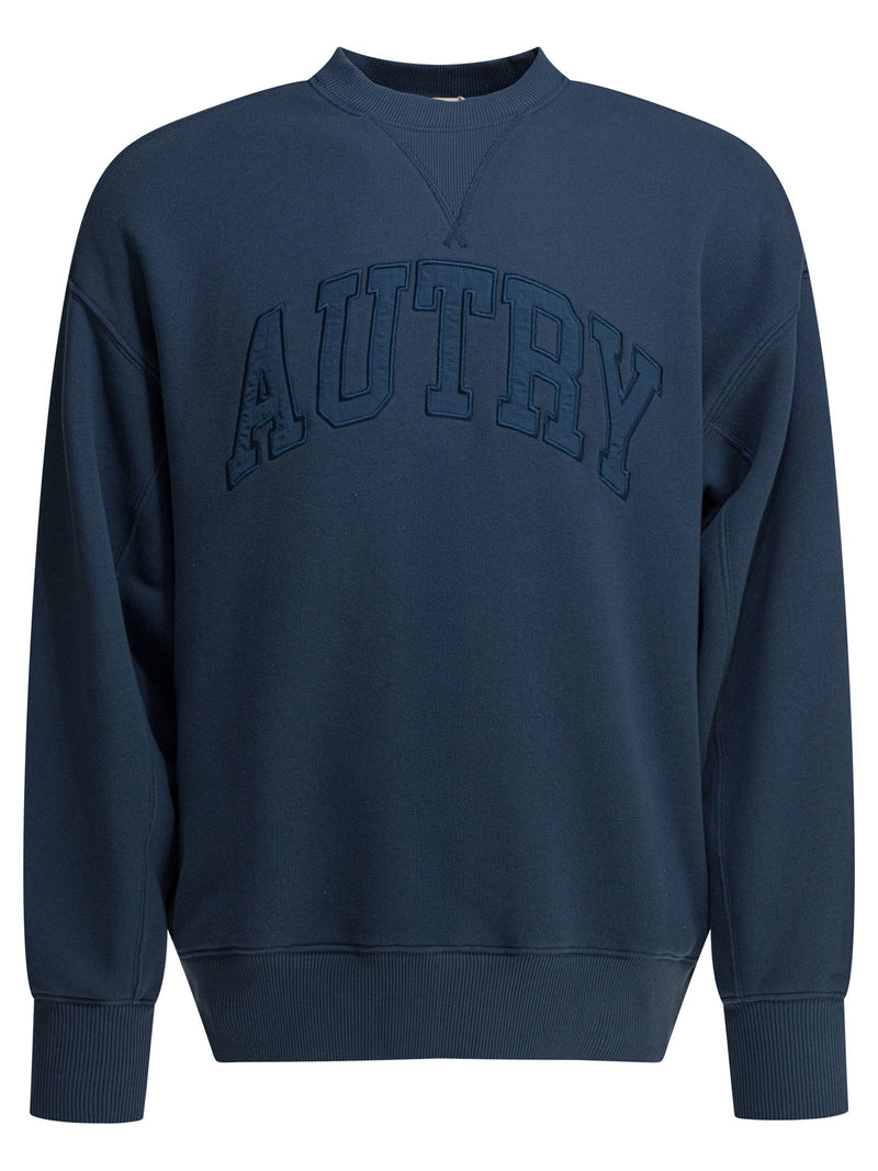 Autry Sudadera con cuello redondo Autry azul para hombre - World Class Fashion