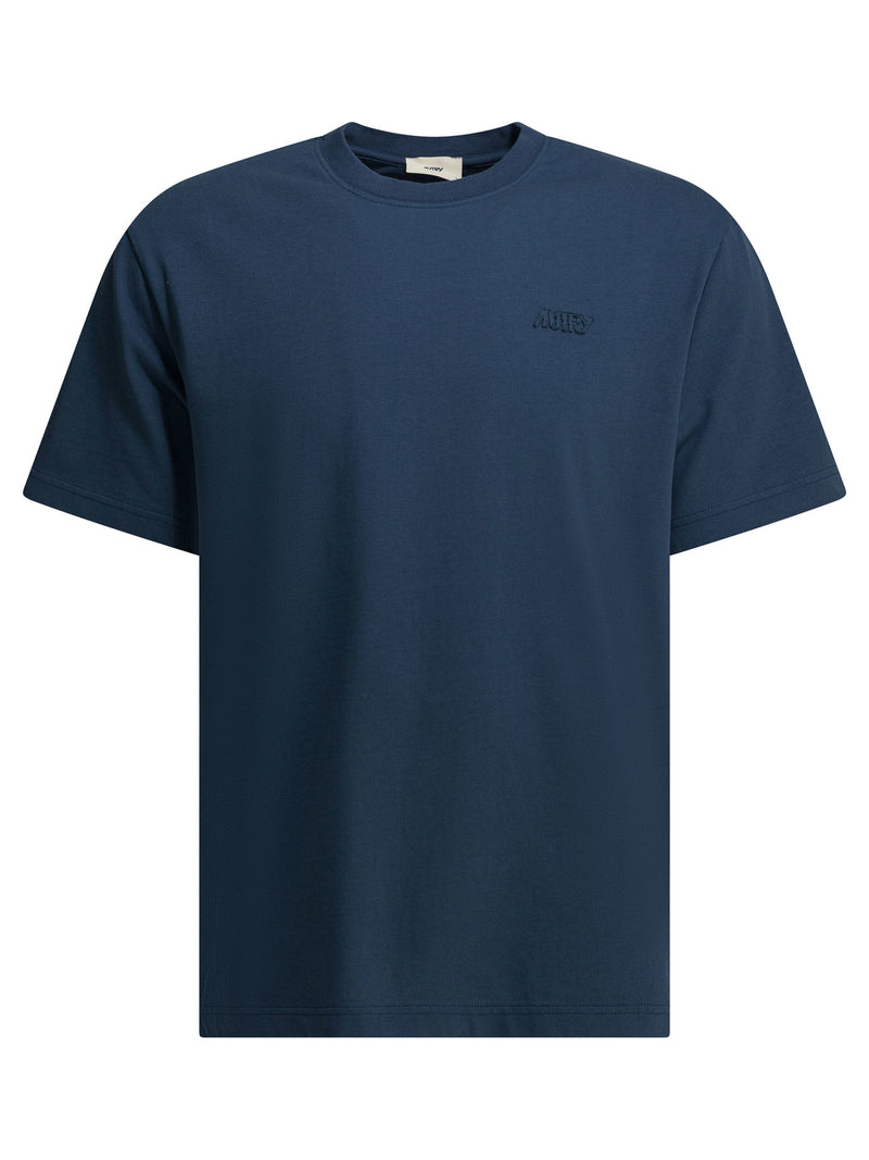 Autry Autry Camiseta Cuello Redondo Azul Hombre - World Class Fashion