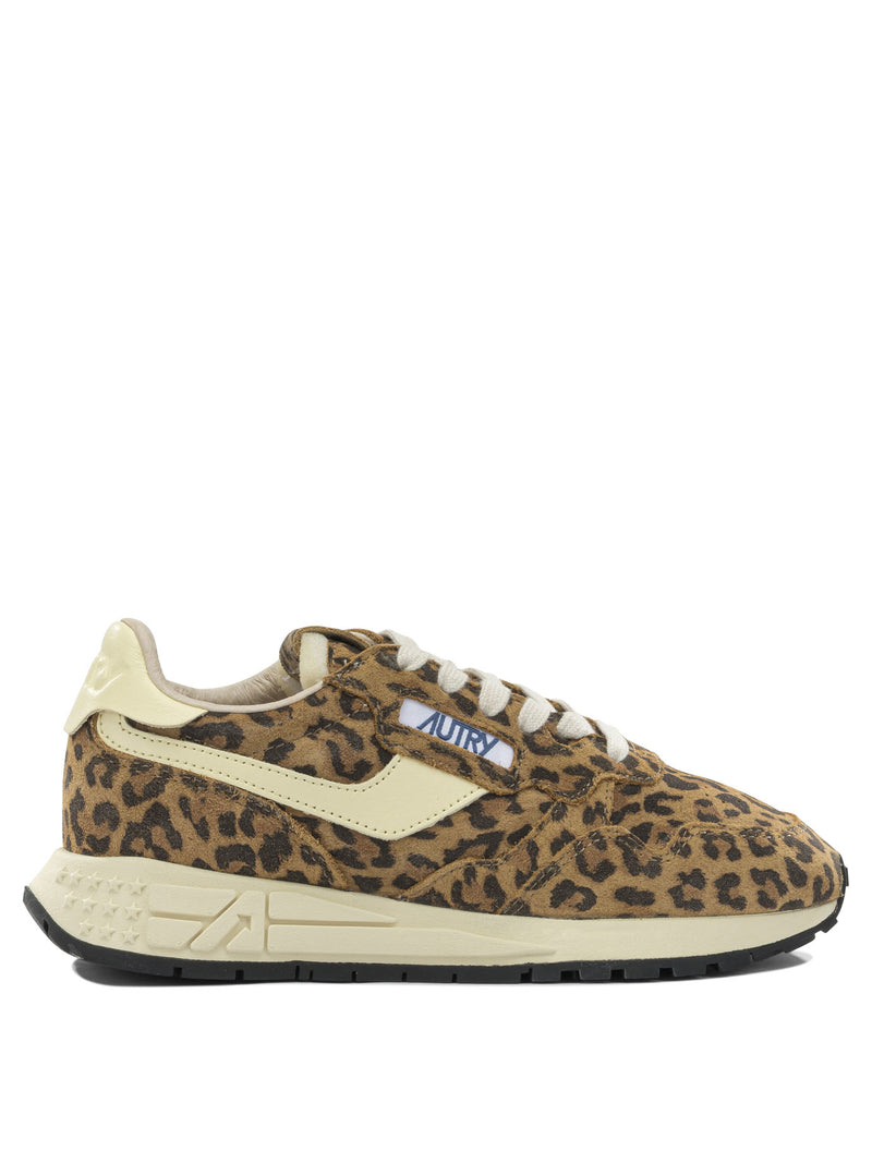 Autry Zapatillas de piel marrones para mujer Autry - World Class Fashion