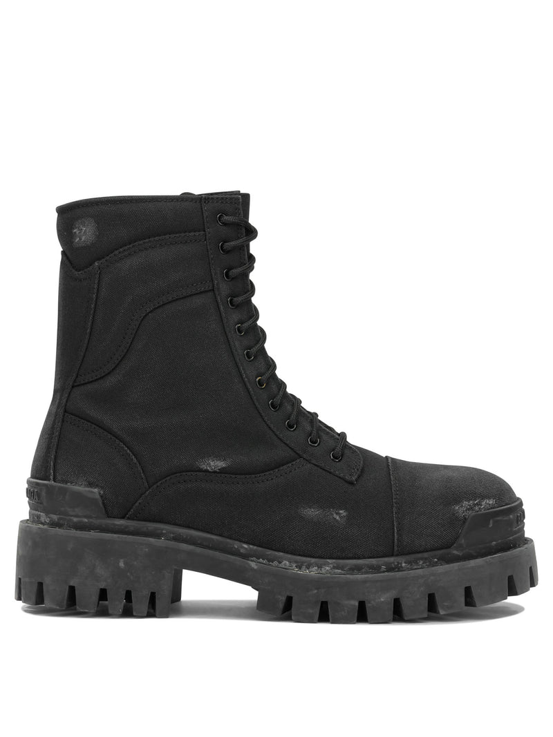 Balenciaga Balenciaga Combat Strike Boots Black Men - World Class Fashion