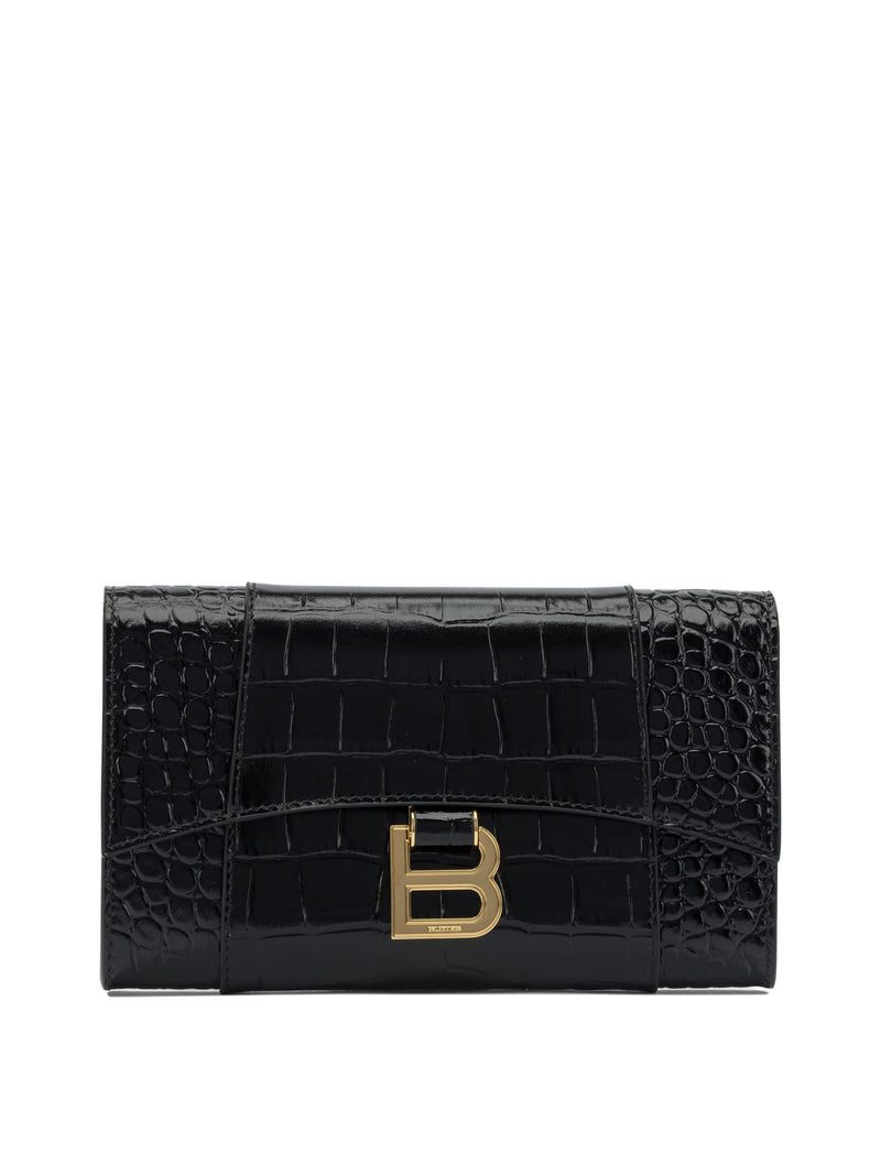 Balenciaga Balenciaga Women's Black Calf Leather Clutch Bag - World Class Fashion