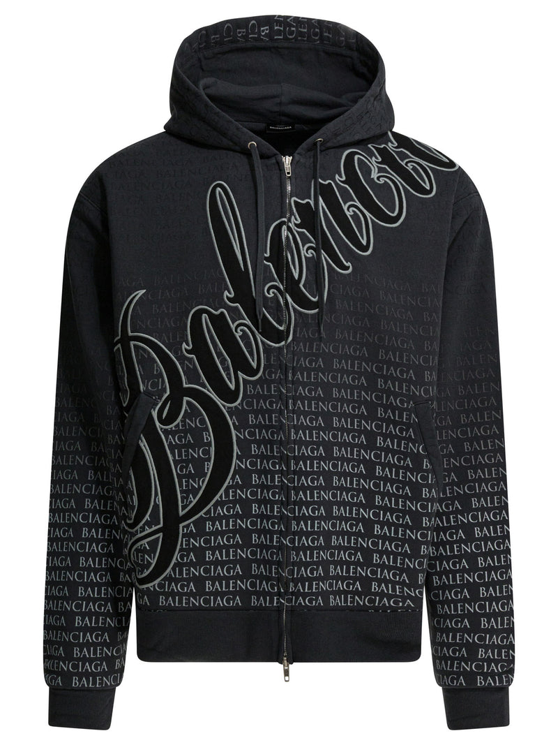 Balenciaga Balenciaga Big B Hoodie Black Men - World Class Fashion