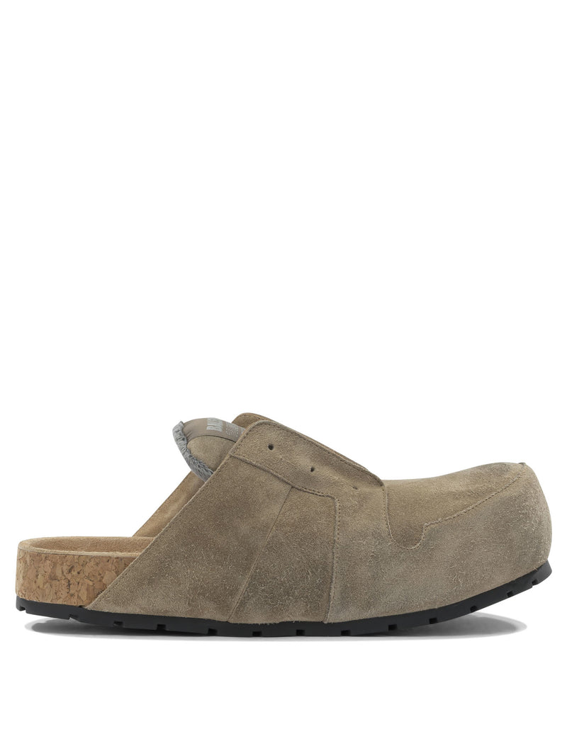 Balenciaga Balenciaga Dumbo Sabot Beige Calf Leather Sandals - World Class Fashion