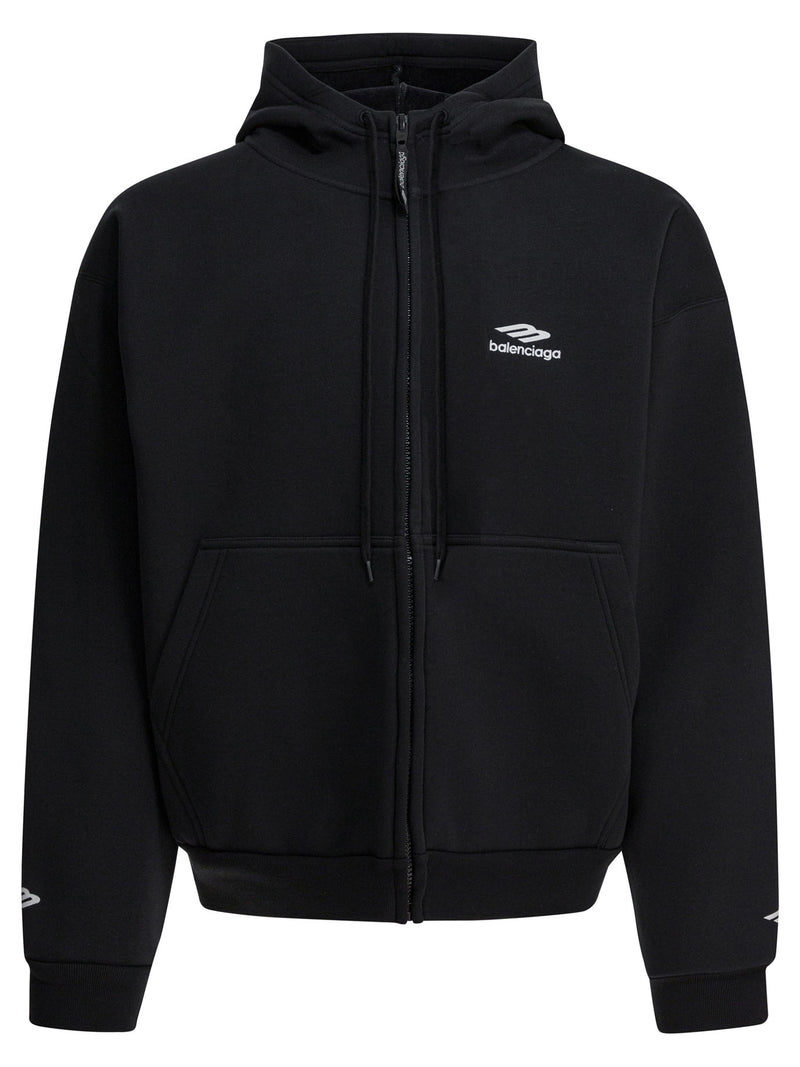 Balenciaga Balenciaga 3B Sports Icon Hoodie Black Men - World Class Fashion
